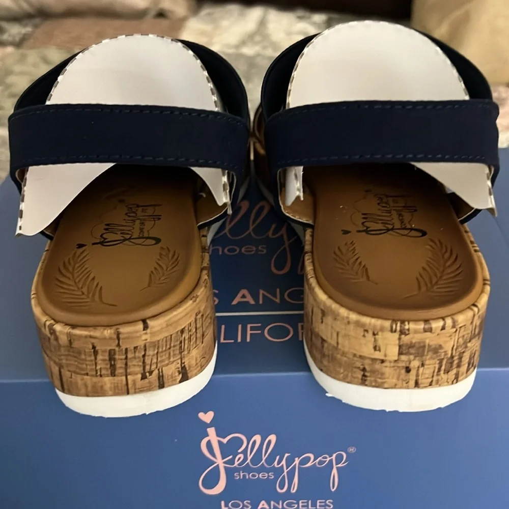 Jellypop Blue Sandals - Picture 6 of 9